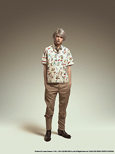 画像ギャラリー No.006のサムネイル画像 / 「FF XIII-2」キャラが,プラダの春夏メンズコレクションのモデルに。「Arena Homme +」誌の最新号でライトニングらがプラダファッションに身を包む