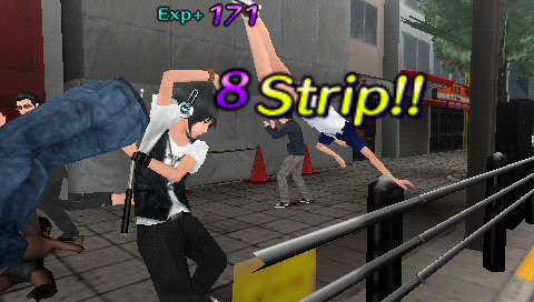 画像ギャラリー No.003のサムネイル画像 / 「AKIBA'S TRIP」，QTEによる連続脱衣アクション「連続ストリップ」のムービーを公開。セクシーボイスであの辺りを刺激する「師匠」の正体も明らかに