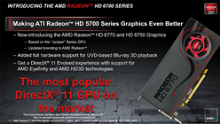 画像ギャラリー No.001のサムネイル画像 / 日本AMD,HD 6770&HD 6750を国内発表。HD 5700シリーズのマイナーチェンジ