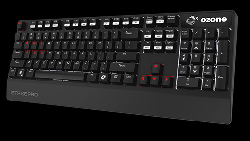 画像ギャラリー No.001のサムネイル画像 / Cherry赤軸採用英語キーボード「Strike Pro」と左右対称形状マウス「Neon」,Ozone製のゲーマー向け周辺機器2製品が国内発売