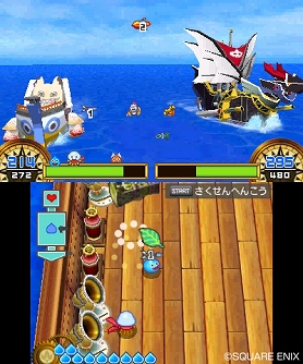 画像ギャラリー No.009のサムネイル画像 / 「スライムもりもりドラゴンクエスト3 大海賊としっぽ団」,港で利用できる「交易」システムを公開。強敵となる「スライバ」とその専用海賊船も