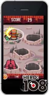 画像ギャラリー No.006のサムネイル画像 / ガマニア，カジュアルアクション「HERO: 108」をApp Storeで無料配信