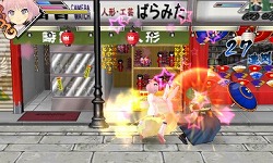 画像ギャラリー No.003のサムネイル画像 / ニンテンドー3DS用ソフト「閃乱カグラ -少女達の真影-」のPRユニット,“閃乱カグラ G-FEED”がやって来た。太巻きを持って