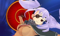 画像ギャラリー No.008のサムネイル画像 / ニンテンドー3DS用ソフト「閃乱カグラ -少女達の真影-」のPRユニット,“閃乱カグラ G-FEED”がやって来た。太巻きを持って