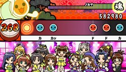画像ギャラリー No.005のサムネイル画像 / 新モードを搭載して5年ぶりに登場。「太鼓の達人ぽ〜たぶるDX（デラックス）」は7月14日に発売。「アイマス2」などの楽曲も収録