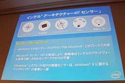 画像ギャラリー No.006のサムネイル画像 / インテル，ソフトウェア開発者向に大規模イベントを開催。次世代Ultrabookは各種センサーを備え，Windows 8での利用が前提に