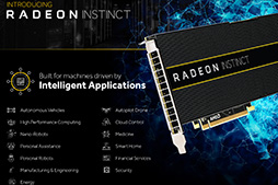 画像ギャラリー No.002のサムネイル画像 / AMD，人工知能用途向けアクセラレータ「Radeon Instinct」を発表。次世代GPU「Vega」ベースの製品も展開予定