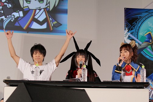 画像ギャラリー No.002のサムネイル画像 / ［TGS 2011］「BLAZBLUE CONTINUUM SHIFT EXTEND」のOP曲と映像も本邦初公開された「ぶるらじＷ」公開録音の模様をレポート