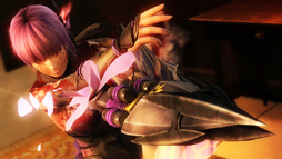 画像ギャラリー No.010のサムネイル画像 / シリーズファン納得の難度と爽快感――Wii U「NINJA GAIDEN 3: Razor's Edge」を先行プレイ。プレイアブルになって鮮血を浴びるあやねの姿も妖艶だ