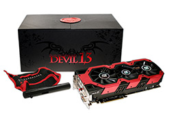 画像ギャラリー No.003のサムネイル画像 / PowerColor,1枚のカードにフルスペックの「Radeon HD 7970」を2基搭載する「Devil 13 HD7990」発表