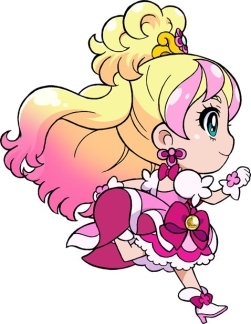 画像ギャラリー No.002のサムネイル画像 / 「チャリ走DX3」，「プリンセスプリキュア」コラボステージ登場。フローラ達が走る