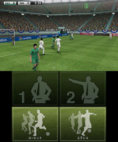 画像ギャラリー No.004のサムネイル画像 / 3DS用「ワールドサッカー ウイニングイレブン 2012」は,タッチ操作にも対応。フェイントも簡単