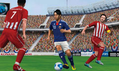 画像ギャラリー No.015のサムネイル画像 / 3DS用「ワールドサッカー ウイニングイレブン 2012」は,タッチ操作にも対応。フェイントも簡単