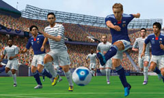 画像ギャラリー No.018のサムネイル画像 / 3DS用「ワールドサッカー ウイニングイレブン 2012」は,タッチ操作にも対応。フェイントも簡単
