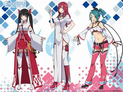 画像ギャラリー No.001のサムネイル画像 / TVアニメ「CONCEPTION」,追加キャラクターとして“3人の巫女”が公開