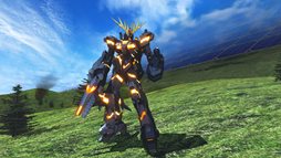 画像ギャラリー No.004のサムネイル画像 / 「機動戦士ガンダム エクストリームバーサス フルブースト」，4月26日のアップデートで「バンシィ」が登場。スクリーンショットで攻撃技を確認しよう