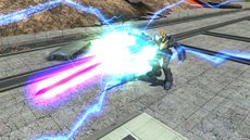 画像ギャラリー No.005のサムネイル画像 / 「機動戦士ガンダム エクストリームバーサス フルブースト」，4月26日のアップデートで「バンシィ」が登場。スクリーンショットで攻撃技を確認しよう