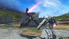 画像ギャラリー No.007のサムネイル画像 / 「機動戦士ガンダム エクストリームバーサス フルブースト」，4月26日のアップデートで「バンシィ」が登場。スクリーンショットで攻撃技を確認しよう