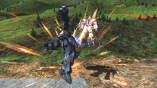 画像ギャラリー No.013のサムネイル画像 / 「機動戦士ガンダム エクストリームバーサス フルブースト」，4月26日のアップデートで「バンシィ」が登場。スクリーンショットで攻撃技を確認しよう