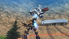 画像ギャラリー No.014のサムネイル画像 / 「機動戦士ガンダム エクストリームバーサス フルブースト」，4月26日のアップデートで「バンシィ」が登場。スクリーンショットで攻撃技を確認しよう