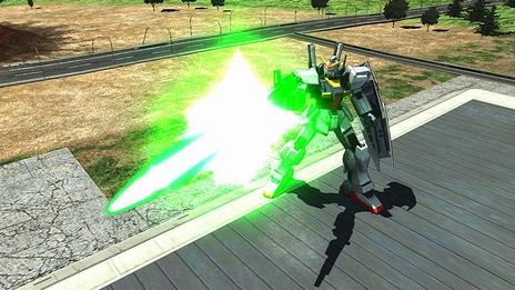 画像ギャラリー No.044のサムネイル画像 / 「機動戦士ガンダム EXVS. フルバースト」，新機体「エクストリームガンダム（type-レオス）アイオス・フェース」「ガンダムMk-II」のアクションを公開