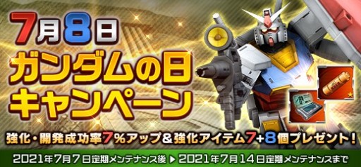 画像ギャラリー No.001のサムネイル画像 / 「ガンダムオンライン」,強化成功率がアップする“ガンダムの日”キャンペーン開催