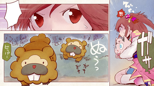 画像ギャラリー No.002のサムネイル画像 / 「ポケモン＋（プラス）ノブナガの野望」を原作としたオリジナルWeb漫画の連載が，「ニコニコ漫画」で3月16日スタート。作者は七積ろんちさん