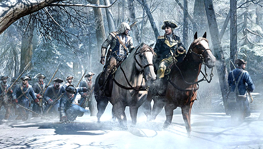 画像ギャラリー No.005のサムネイル画像 / 「Assassin's Creed III」最新エンジンは,1画面に2000体のキャラクターを表示。Wii U版ではタブレットをAnimusとして操作