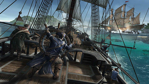 画像ギャラリー No.008のサムネイル画像 / ［TGS 2012］「アサシン クリードIII」プレイレポート。シリーズ初の「海戦」を，大迫力のヘッドマウントディスプレイで試遊してみた
