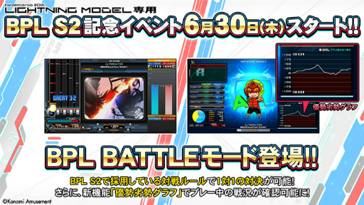 画像ギャラリー No.001のサムネイル画像 / 「beatmania IIDX LIGHTNING MODEL」,“BPL BATTLEモード”が登場