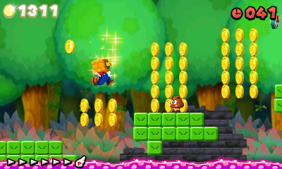 画像ギャラリー No.022のサムネイル画像 / 3DS「New スーパーマリオブラザーズ 2」,追加パック第3弾「きろくにチャレンジ! Cパック」「きけんなあしばをつきすすめ! パック」を本日配信