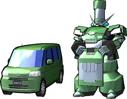 画像ギャラリー No.011のサムネイル画像 / 「超速変形ジャイロゼッター アルバロスの翼」,国産自動車メーカー・スズキ,ダイハツが参戦。実在する車アルト/ワゴンR/タント/ムーヴなどがメカに変形
