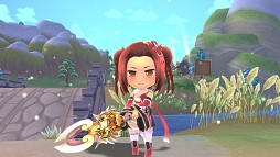 画像ギャラリー No.005のサムネイル画像 / 「ぎごしょくマスター」勇ましい「猛虎着せ替え武器」が当たる福袋を販売開始