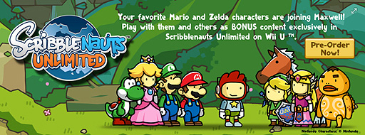 画像ギャラリー No.001のサムネイル画像 / 5th Cellの「Scribblenauts Unlimited」Wii U版に,マリオやヨッシー,リンクらが登場