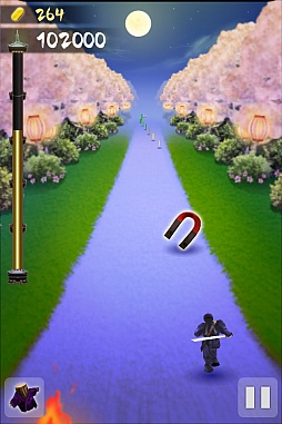 画像ギャラリー No.007のサムネイル画像 / 誰よりも遠くへ,疾風の如く走れ。iOS向けアクションゲーム「タップ忍者」を紹介する「(ほぼ)日刊スマホゲーム通信」第152回