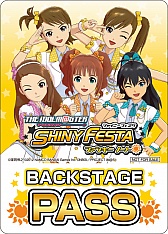 画像ギャラリー No.003のサムネイル画像 / バンダイナムコゲームス,「シャイニーフェスタ」の初回限定の封入特典「バックステージパス」所有者を対象にアイマスライブの先行申込受付を行うことを発表