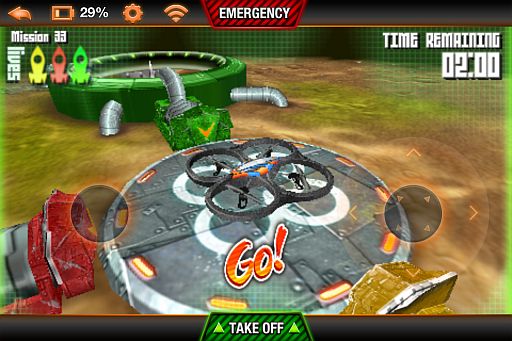 画像ギャラリー No.002のサムネイル画像 / 最新AR.Drone向け拡張現実シューティング「AR.Rescue 2」のiOS版が配信