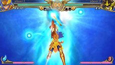 画像ギャラリー No.040のサムネイル画像 / 「聖闘士星矢Ω アルティメットコスモ」8戦勝ち抜くとキャラクターごとのエンディングが見られる「アーケードモード」と，登場する聖闘士達の情報が公開に