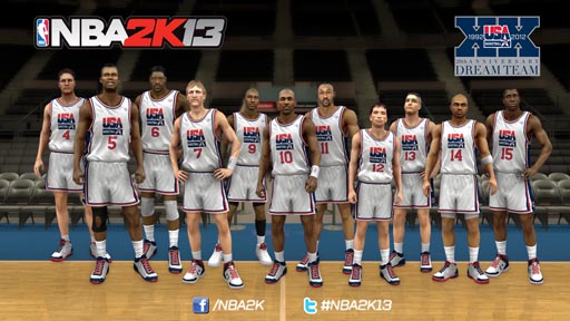 画像ギャラリー No.001のサムネイル画像 / 「NBA 2K13」が11月1日に発売決定。実在のチーム同士のほか，バルセロナ/ロンドン五輪に出場した新旧「ドリームチーム」の対決も実現