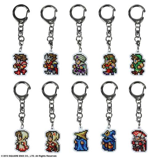 画像ギャラリー No.001のサムネイル画像 / 「FF」のドット絵がキーホルダーに。29種セットを数量限定で9月下旬に発売