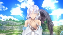画像ギャラリー No.019のサムネイル画像 / 「シャイニング・アーク」の片翼の天使，パニス・アンジェリクスがチョコを持って4Gamer編集部に降り立った。発売間近に彼女の魅力を再チェックだ