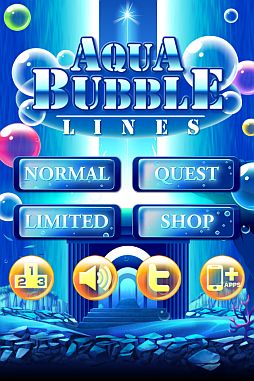画像ギャラリー No.004のサムネイル画像 / カラフルな泡を並べて消していくパズルゲーム「Aqua Bubble Lines」が登場