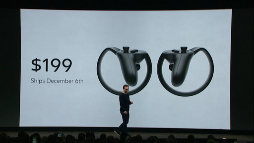 画像ギャラリー No.002のサムネイル画像 / Oculus VRが「Rift」専用コントローラ「Touch」を2016年12月6日にも199ドル（税別）で発売。「Rift」のルームスケール対応にも着手