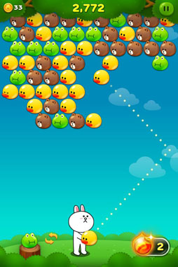 画像ギャラリー No.002のサムネイル画像 / LINE GAMEで「LINE バブル」など新たなカジュアルゲーム3作品が配信中