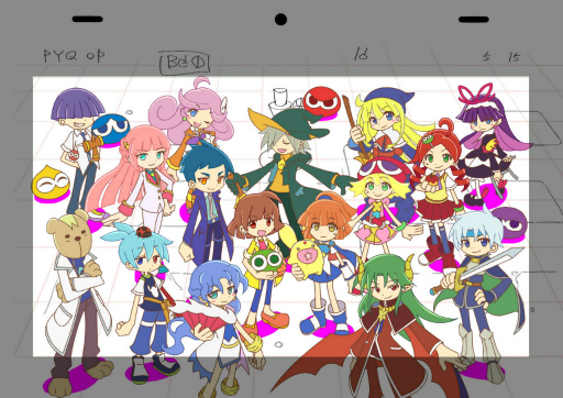 画像ギャラリー No.020のサムネイル画像 / 「ぷよクエ」OPアニメの制作秘話! セガの吉永 匠氏×アニメ監督の工藤昌史氏に,ぷよの日記念インタビュー