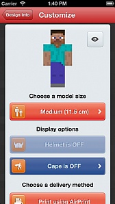 画像ギャラリー No.004のサムネイル画像 / 57 Digital,「Minecraft」のペーパークラフトが作成できるiOSアプリ「Minecraft Papercraft Studio」をリリース