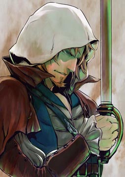 画像ギャラリー No.005のサムネイル画像 / 漫画「アサシン クリード4　ブラック フラッグ（仮）」の連載が「ジャンプ改」9月号よりスタート。ゲームの設定と世界観をベースにオリジナルストーリーが描かれる