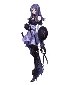 画像ギャラリー No.001のサムネイル画像 / 「ドラッグ オン ドラグーン3」，無気力な美少女「スリイ」が公開に。対照的な二つの武器「格闘装具」「戦輪」の詳細も