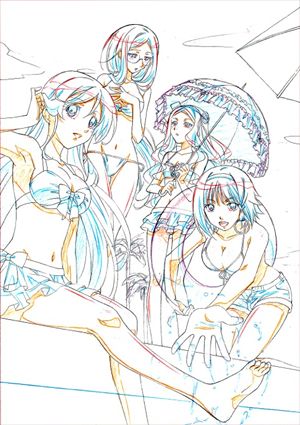 画像ギャラリー No.004のサムネイル画像 / 「MIND≒0(マインド/ゼロ)」,店舗別特典用イラストラフ5種類が公開に。ゲーム中とは違った雰囲気の学生服/ネグリジェ/ビキニ/着物姿をお披露目