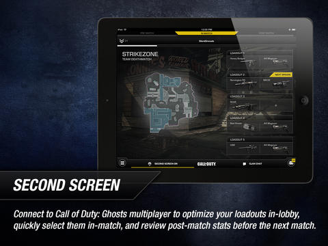 画像ギャラリー No.005のサムネイル画像 / 「Call of Duty: Ghosts」，スマホやタブレット向けの専用アプリを無料リリース。オンライン対戦の状況確認やセカンドスクリーンとして利用できる